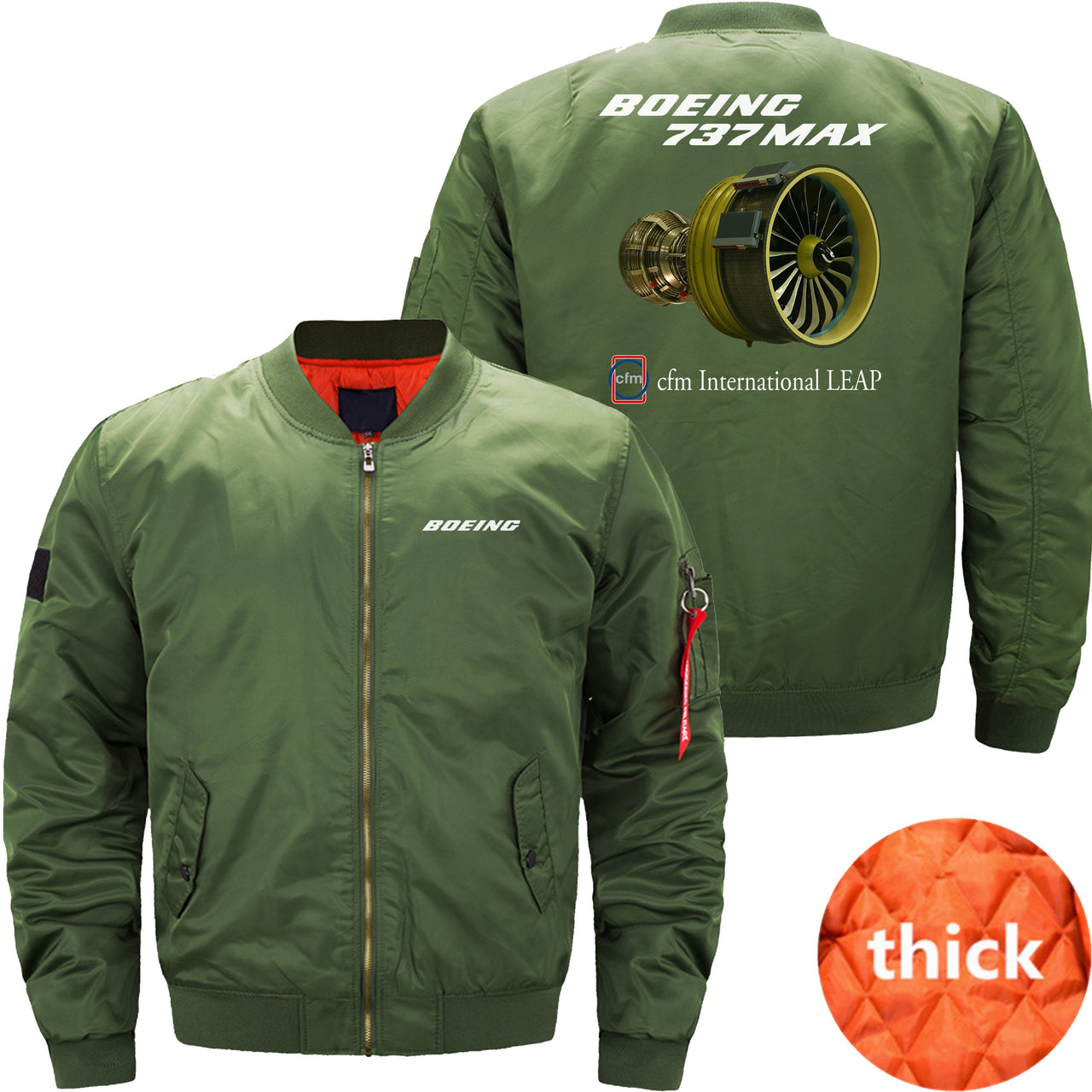 Boeing 737 CFM Ma-1 Bomber Jacket FlightJacket Aviator Jacket THE AV8R