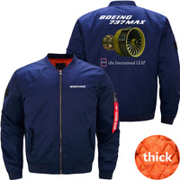 Thumbnail for Boeing 737 CFM Ma-1 Bomber Jacket FlightJacket Aviator Jacket THE AV8R