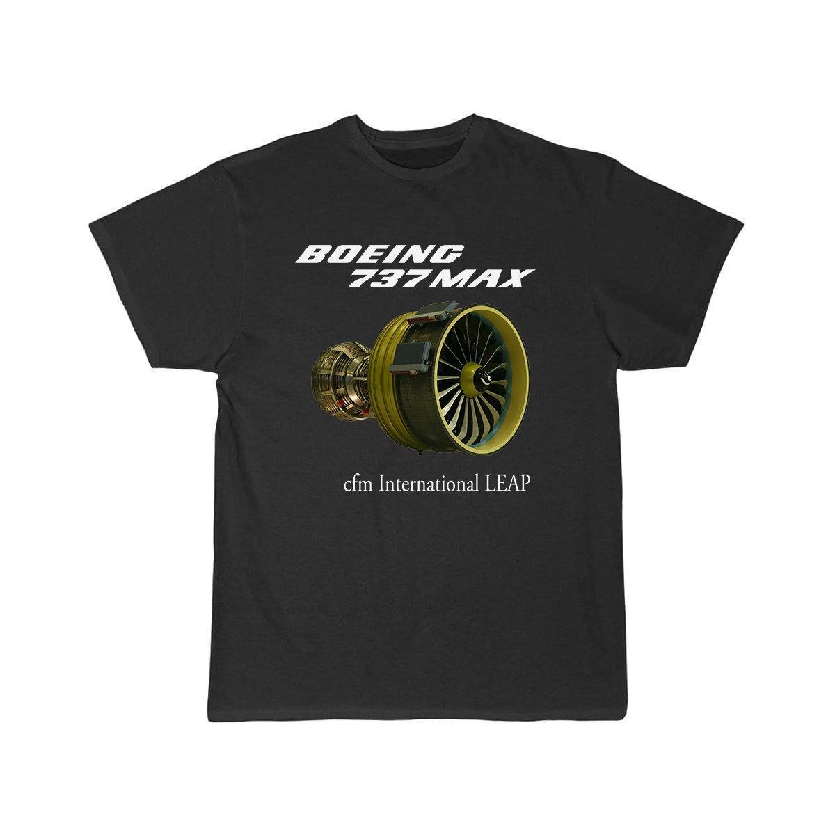 B737 MAX CFM INTERNATIONAL LEAP DESIGNED T SHIRT THE AV8R