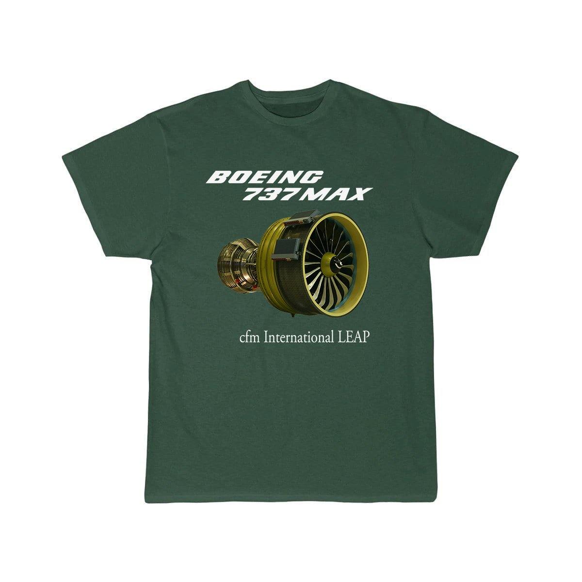 B737 MAX CFM INTERNATIONAL LEAP DESIGNED T SHIRT THE AV8R