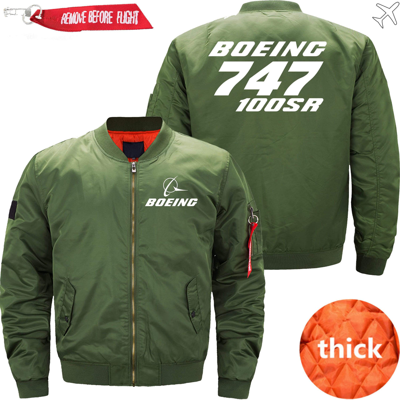 Boeing 747-100SR Ma-1 Bomber Jacket Flight Jacket Aviator Jacket THE AV8R