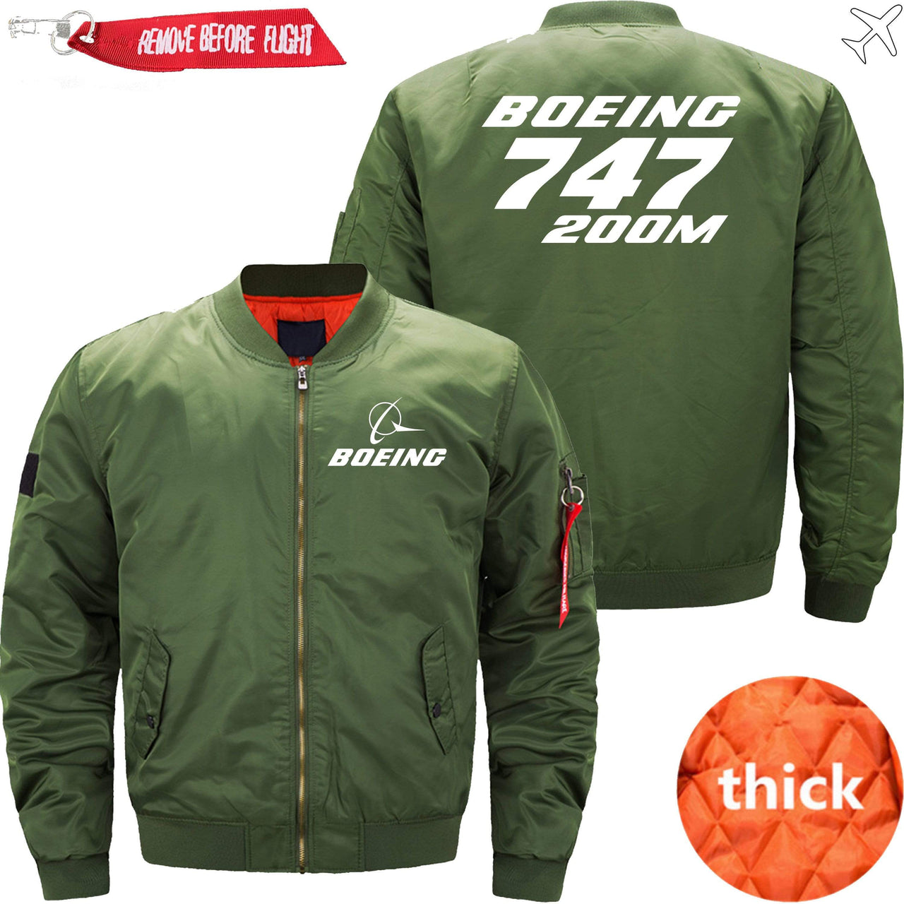 Boeing 747-200M Ma-1 Bomber Jacket Flight Jacket Aviator Jacket THE AV8R