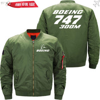 Thumbnail for Boeing 747-300M Ma-1 Bomber Jacket Flight Jacket Aviator Jacket THE AV8R