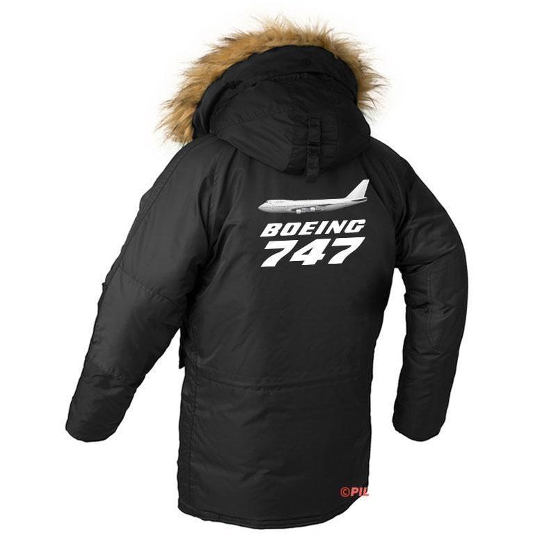 B747 AIRCRAFT DESIGNED WINTER N3B PUFFER COAT THE AV8R