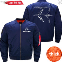 Thumbnail for Boeing 747 DIAGRAM Ma-1 Bomber Jacket Flight Jacket Aviator Jacket THE AV8R