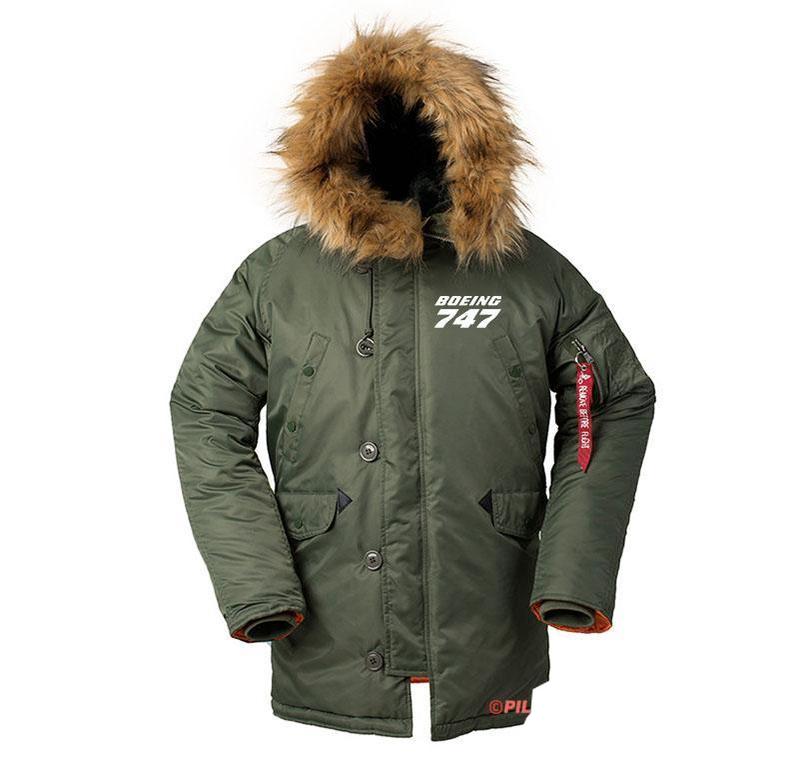 B747 QUEEN DESIGNED WINTER N3B PUFFER COAT THE AV8R