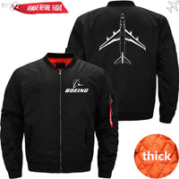 Thumbnail for Boeing 747 SKETCH Ma-1 Bomber Jacket Flight Jacket Aviator Jacket THE AV8R