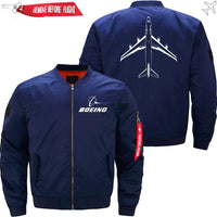 Thumbnail for Boeing 747 SKETCH Ma-1 Bomber Jacket Flight Jacket Aviator Jacket THE AV8R