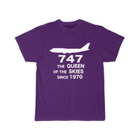 Thumbnail for B747 THE QUEEN OF THE SKIES SINCE 1970 DESIGNED T-SHIRT THE AV8R