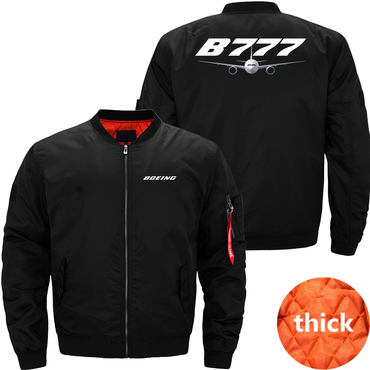 Boeing 777 Ma-1 Bomber Jacket Flight Jacket Aviator Jacket THE AV8R