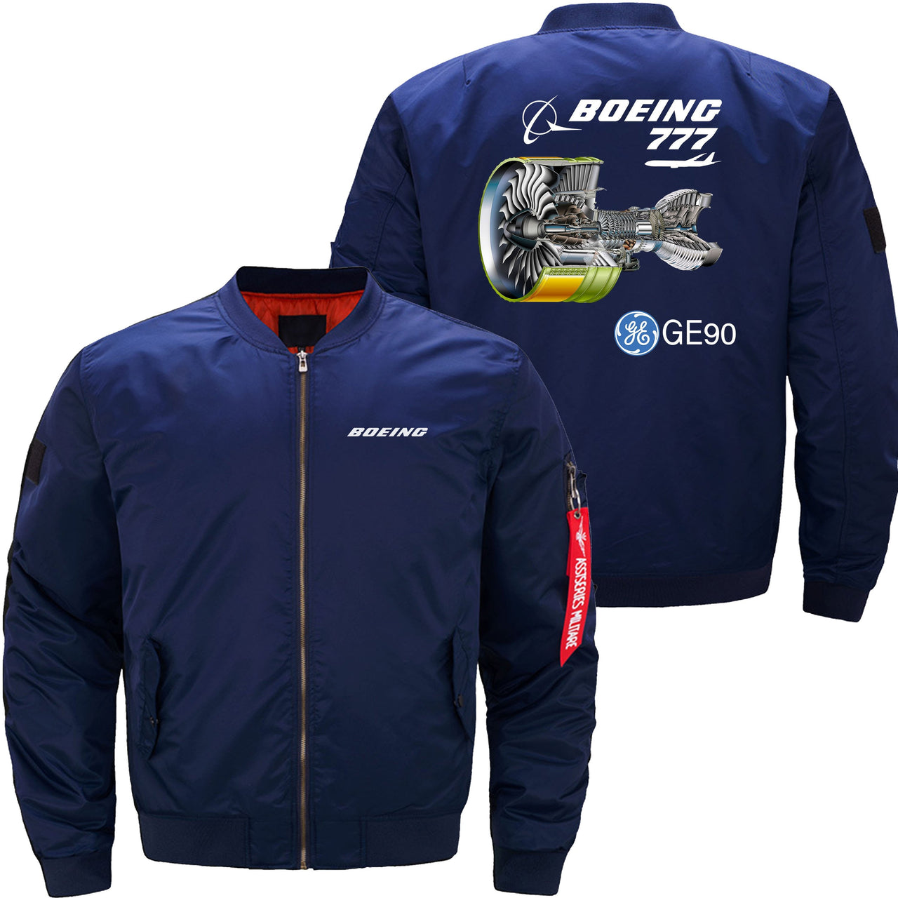 Boeing 777 Ma-1 Bomber Jacket Flight Jacket Aviator Jacket THE AV8R