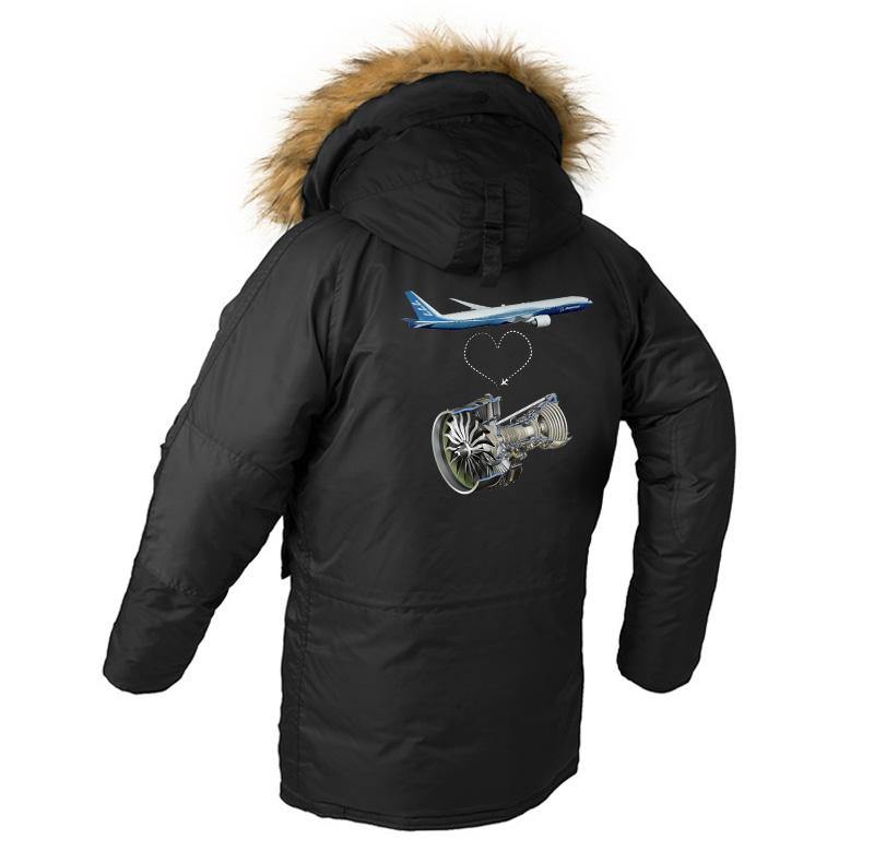 B777 DESIGNED WINTER N3B PUFFER COAT PILOT STORE