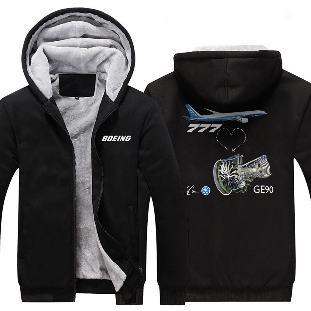 B777 GE90 DESIGNED ZIPPER SWEATER THE AV8R