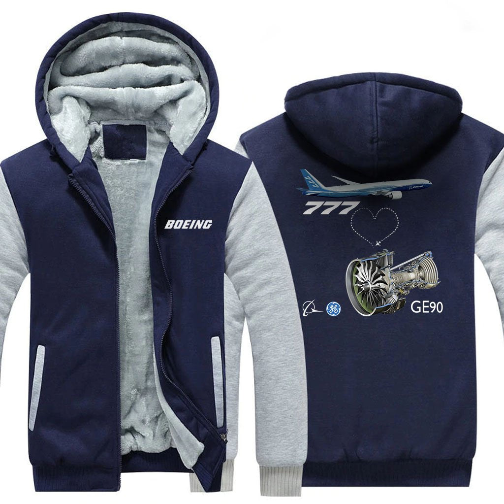 B777 GE90 DESIGNED ZIPPER SWEATER THE AV8R