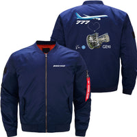 Thumbnail for Boeing 777 GE90 Ma-1 Bomber Jacket Flight Jacket Aviator Jacket THE AV8R