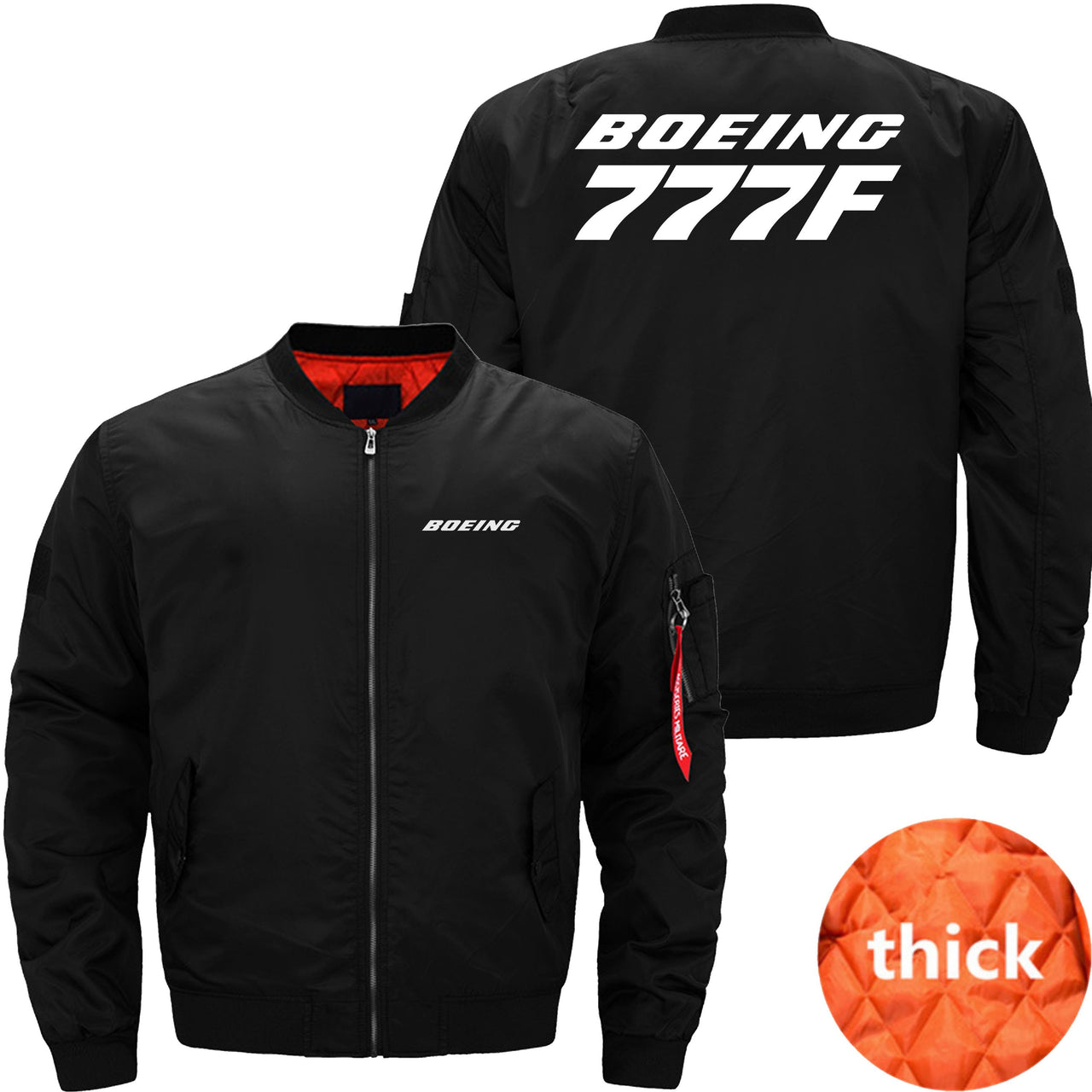 Boeing 777F Ma-1 Bomber Jacket Flight Jacket Aviator Jacket THE AV8R