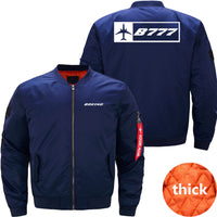 Thumbnail for Boeing 777F Ma-1 Bomber Jacket Flight Jacket Aviator Jacket THE AV8R