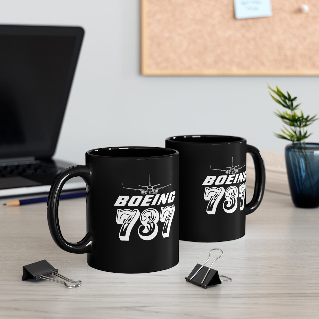 BOEING 737  DESIGNED MUG Printify