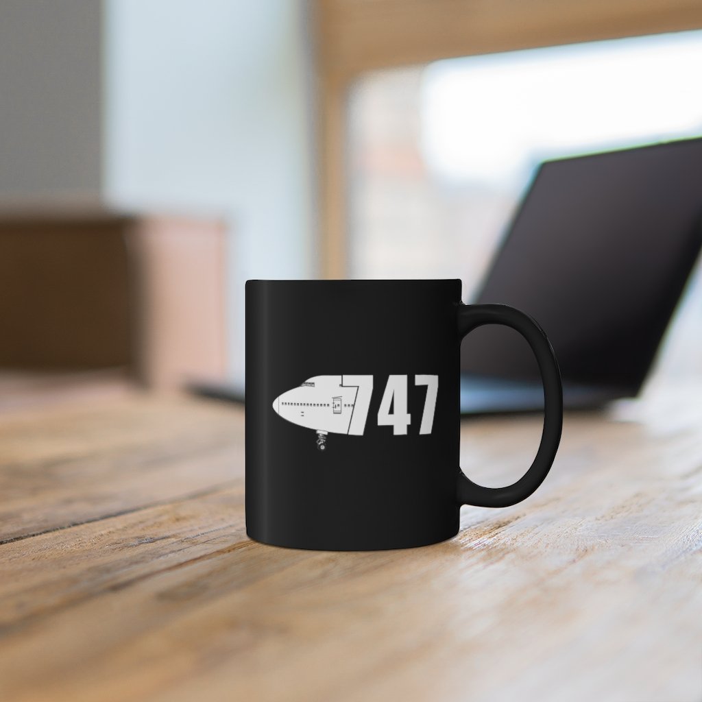 BOEING 747  DESIGNED MUG Printify