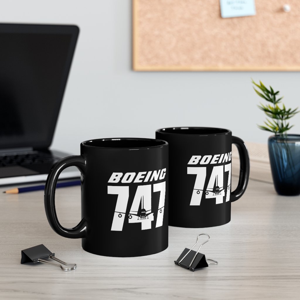 BOEING 747  DESIGNED MUG Printify