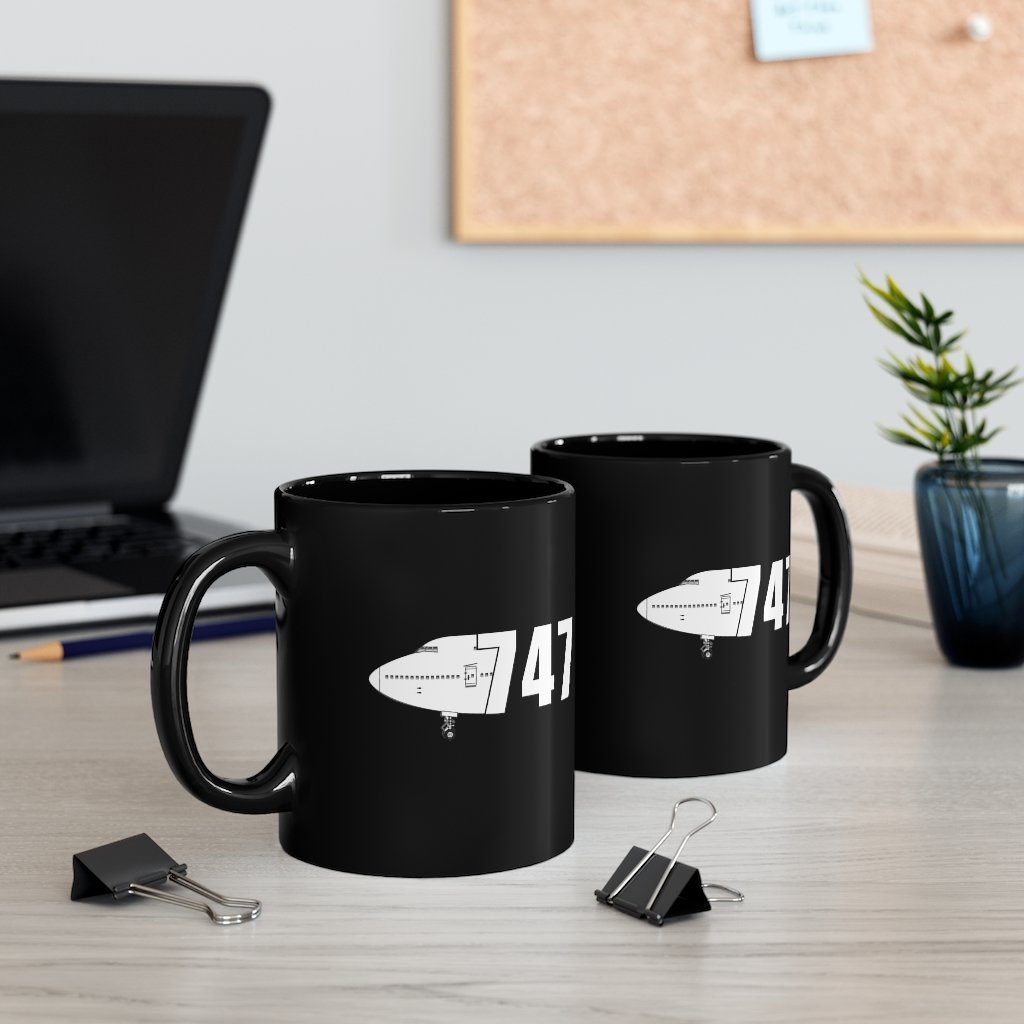 BOEING 747  DESIGNED MUG Printify