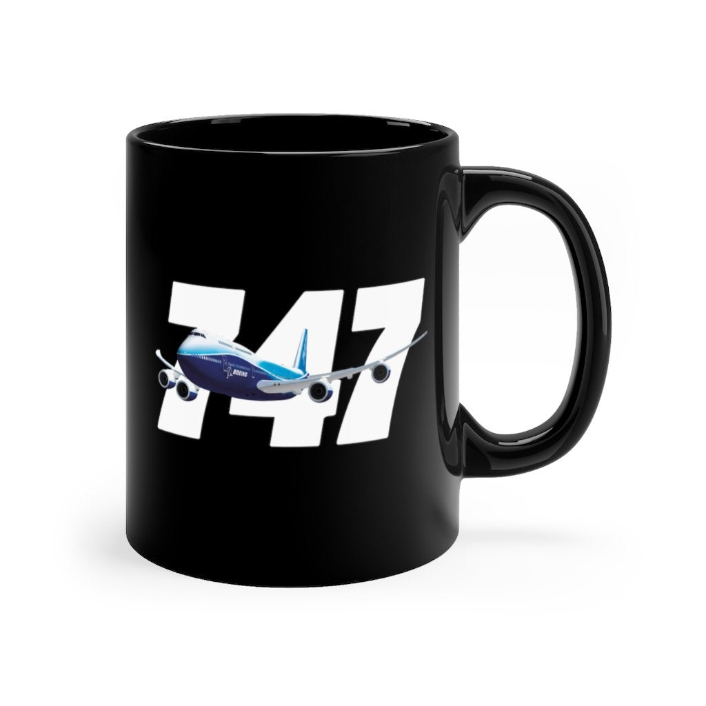 BOEING 747  DESIGNED MUG Printify