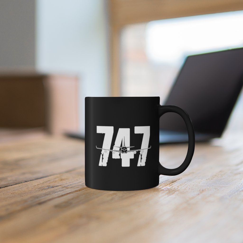 BOEING 747  DESIGNED MUG Printify