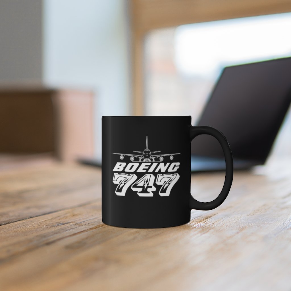 BOEING 747  DESIGNED MUG Printify