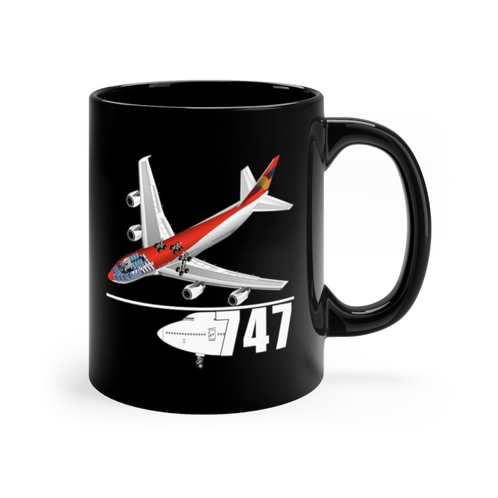 BOEING 747  DESIGNED MUG Printify