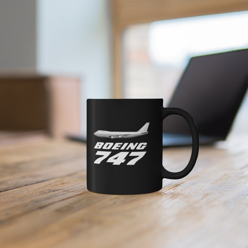 BOEING 747  DESIGNED MUG Printify