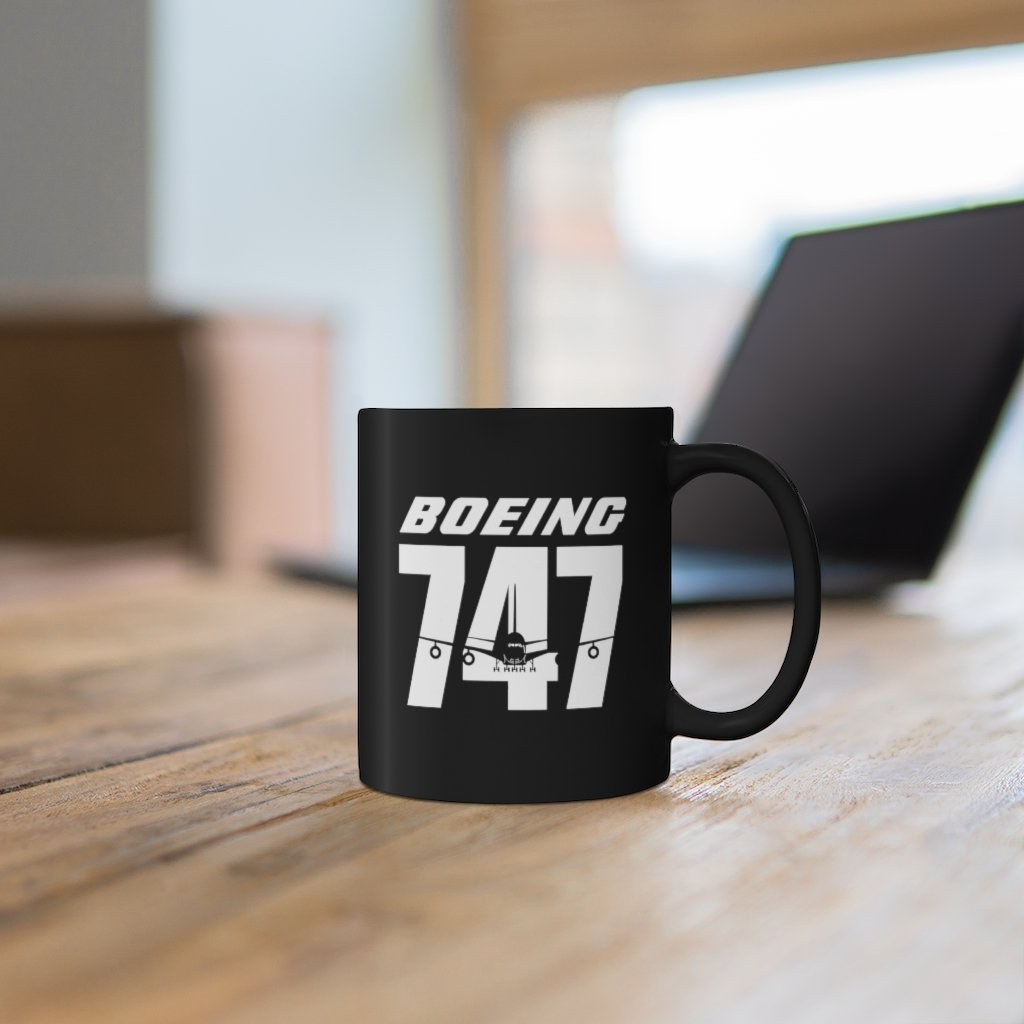 BOEING 747  DESIGNED MUG Printify