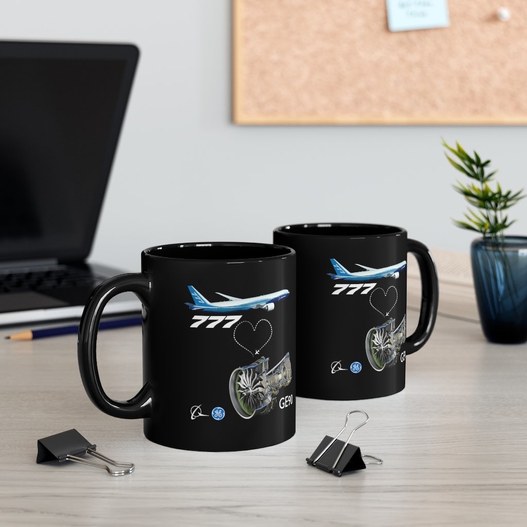 BOEING 777  DESIGNED MUG Printify