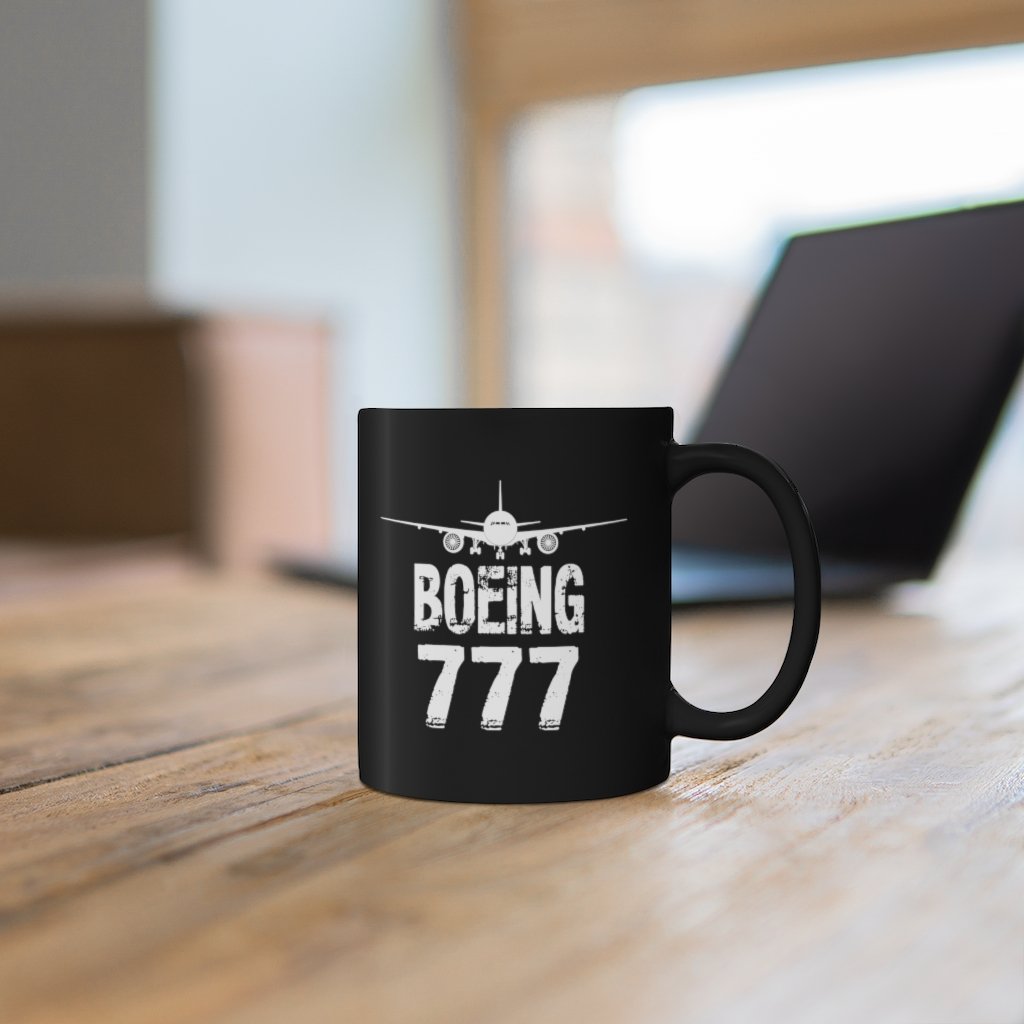 BOEING 777  DESIGNED MUG Printify