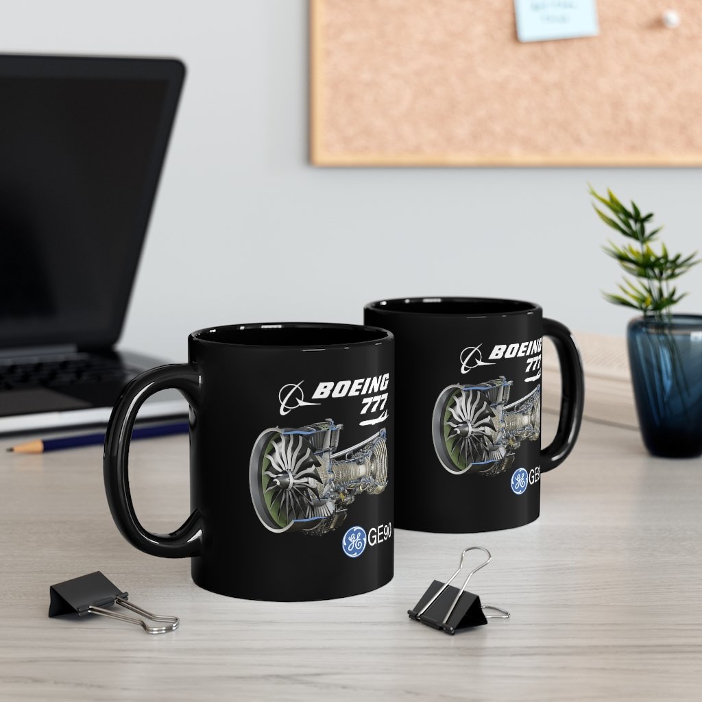 BOEING 777  DESIGNED MUG Printify