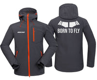 Thumbnail for BORN TO FLY DESIGNED FLEECE HOODIE THE AV8R