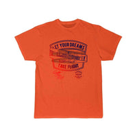 Thumbnail for Take Flight Gradient Graphic Airplane T-SHIRT THE AV8R