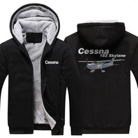 Thumbnail for CESSNA 182 DESIGNED ZIPPER SWEATER THE AV8R