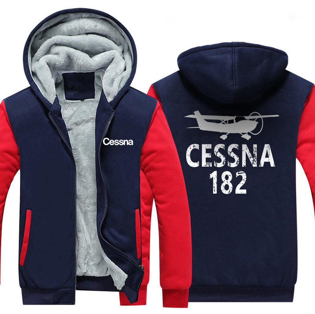 CESSNA 182 DESIGNED ZIPPER SWEATER THE AV8R