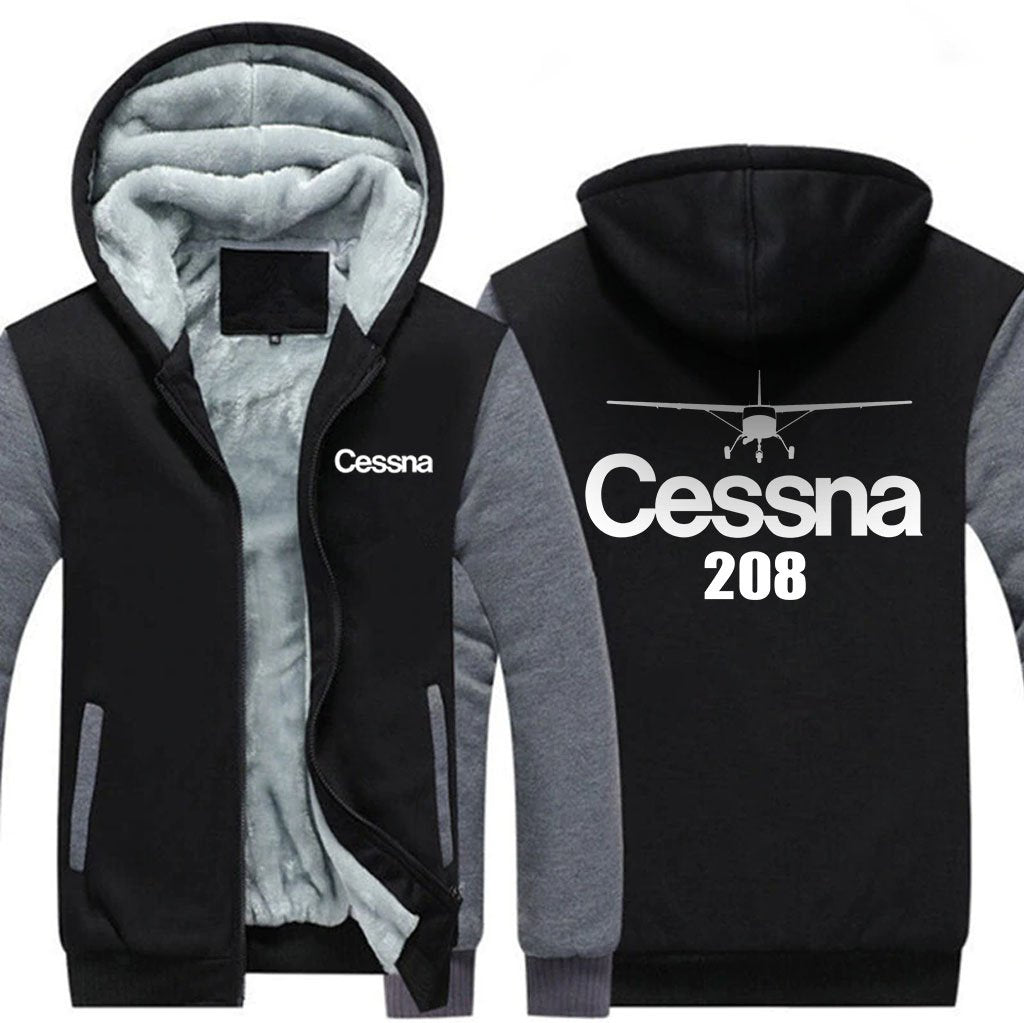 CESSNA 208 DESIGNED ZIPPER SWEATER THE AV8R