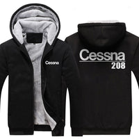 Thumbnail for CESSNA 208 DESIGNED ZIPPER SWEATER THE AV8R