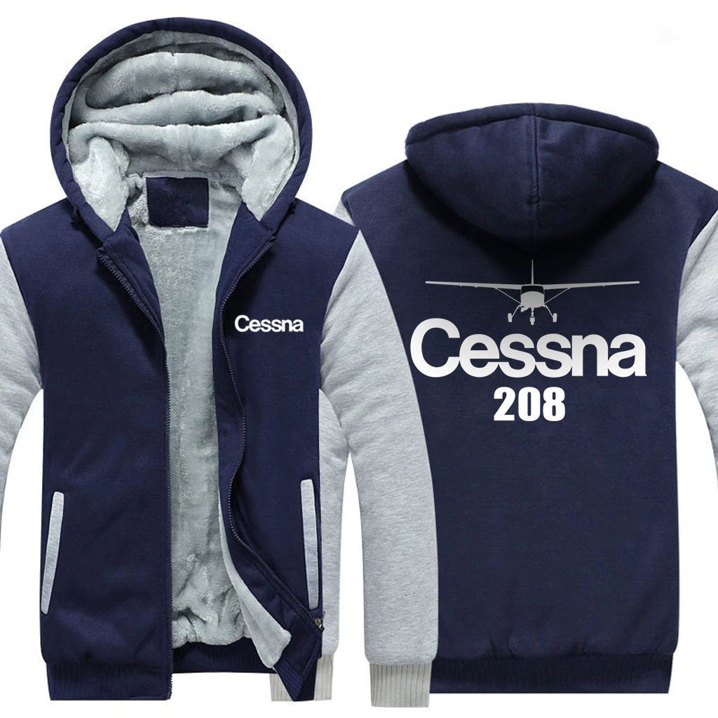 CESSNA 208 DESIGNED ZIPPER SWEATER THE AV8R