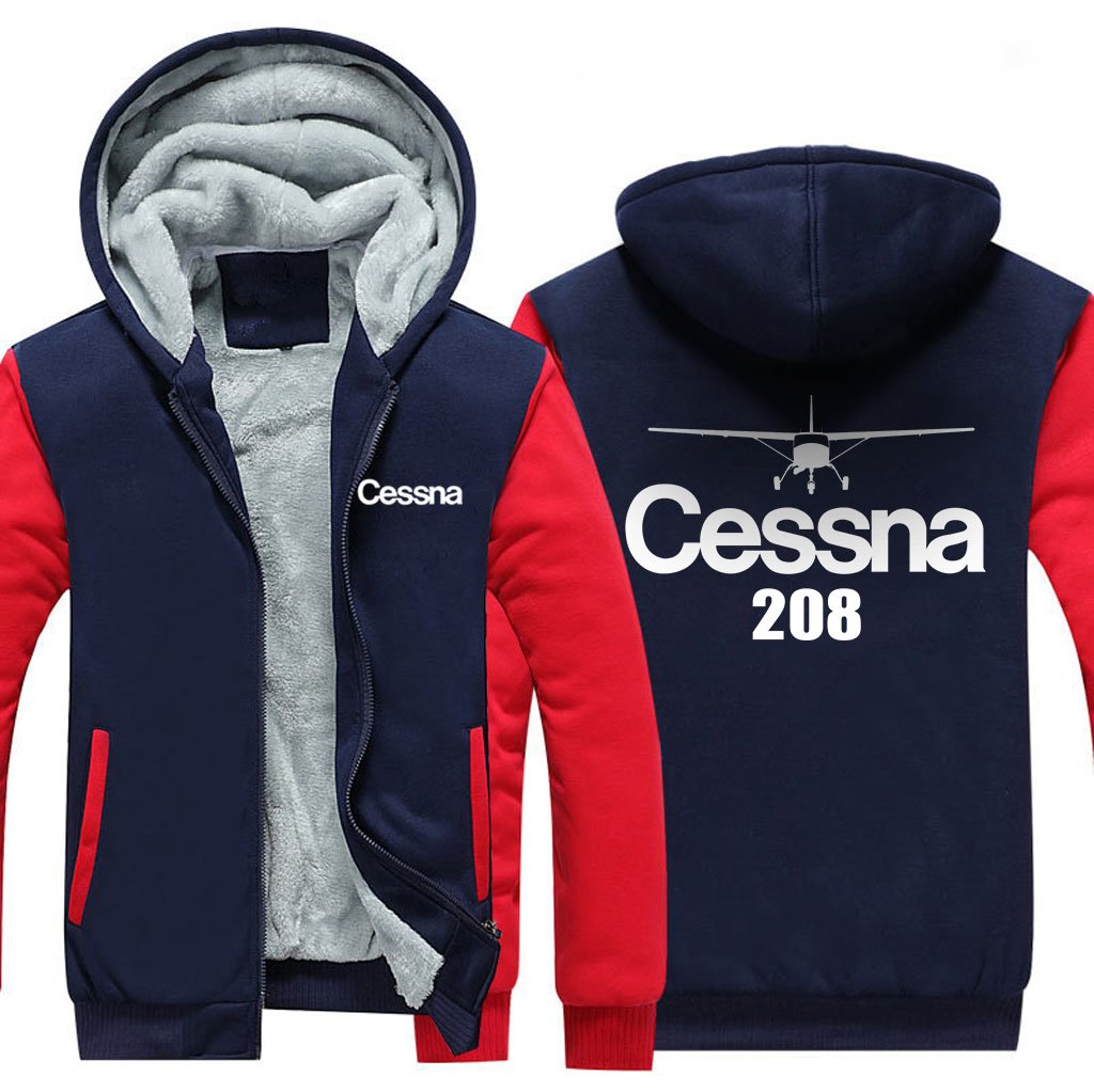 CESSNA 208 DESIGNED ZIPPER SWEATER THE AV8R