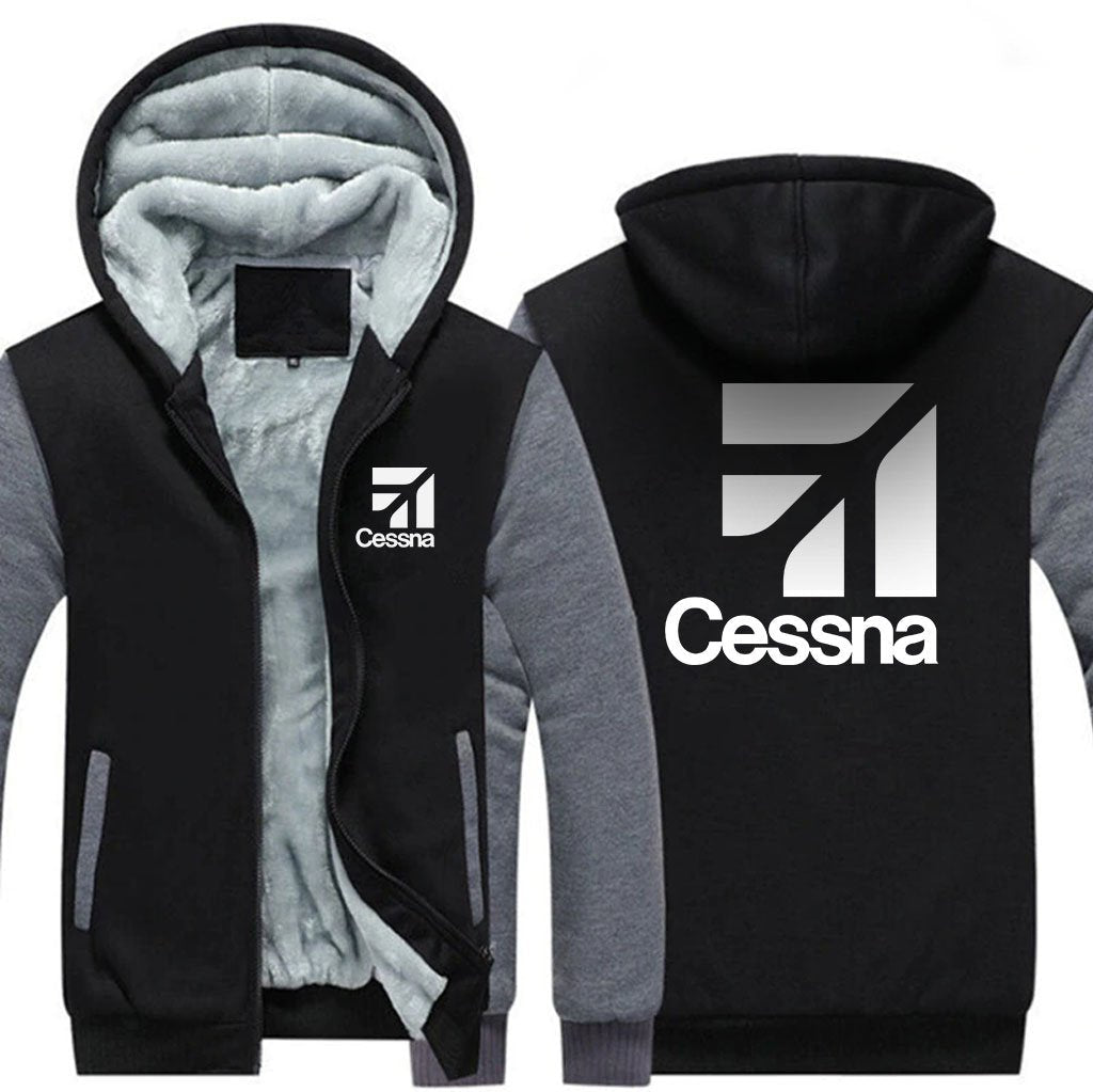 CESSNA LOGO DESIGNED ZIPPER SWEATER THE AV8R