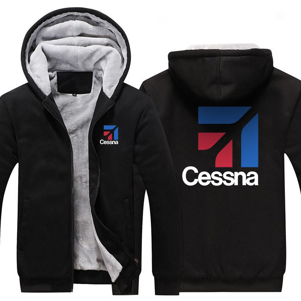 CESSNA LOGO DESIGNED ZIPPER SWEATER THE AV8R