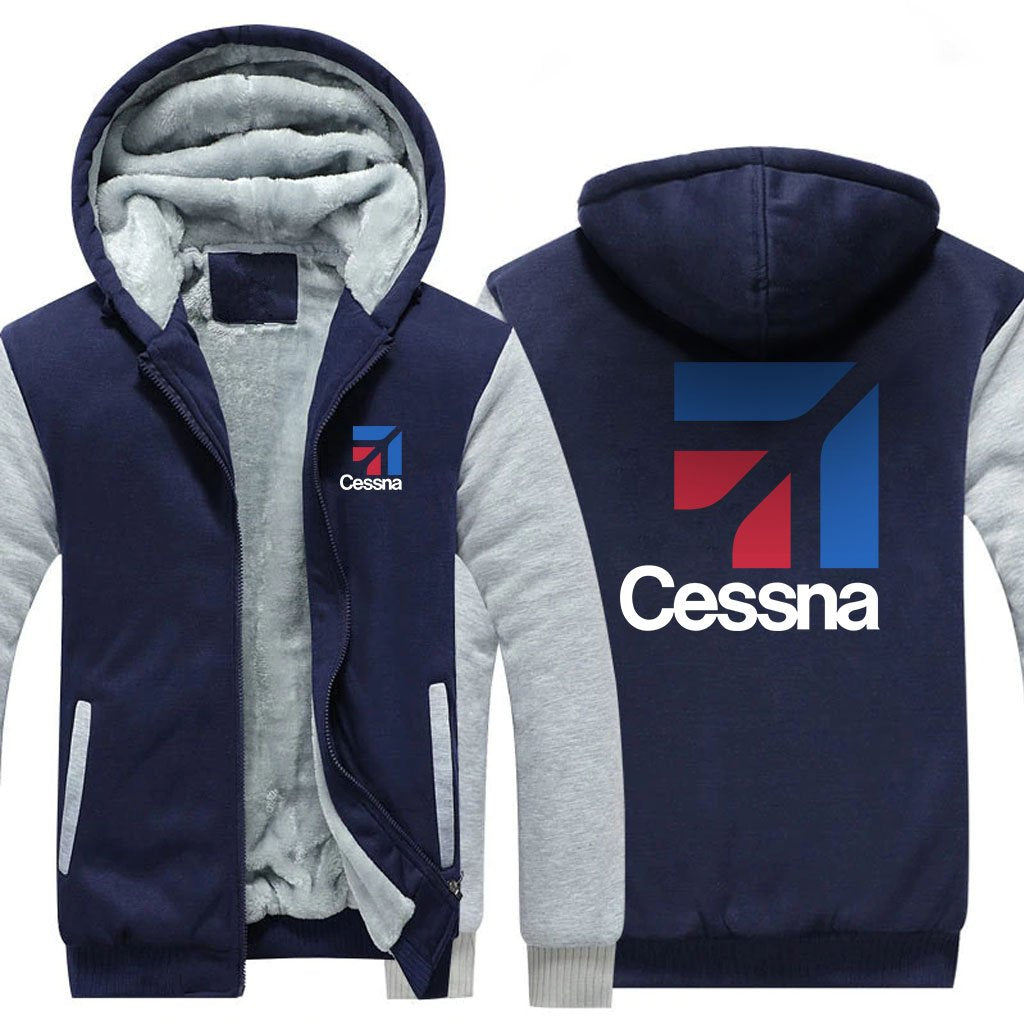 CESSNA LOGO DESIGNED ZIPPER SWEATER THE AV8R