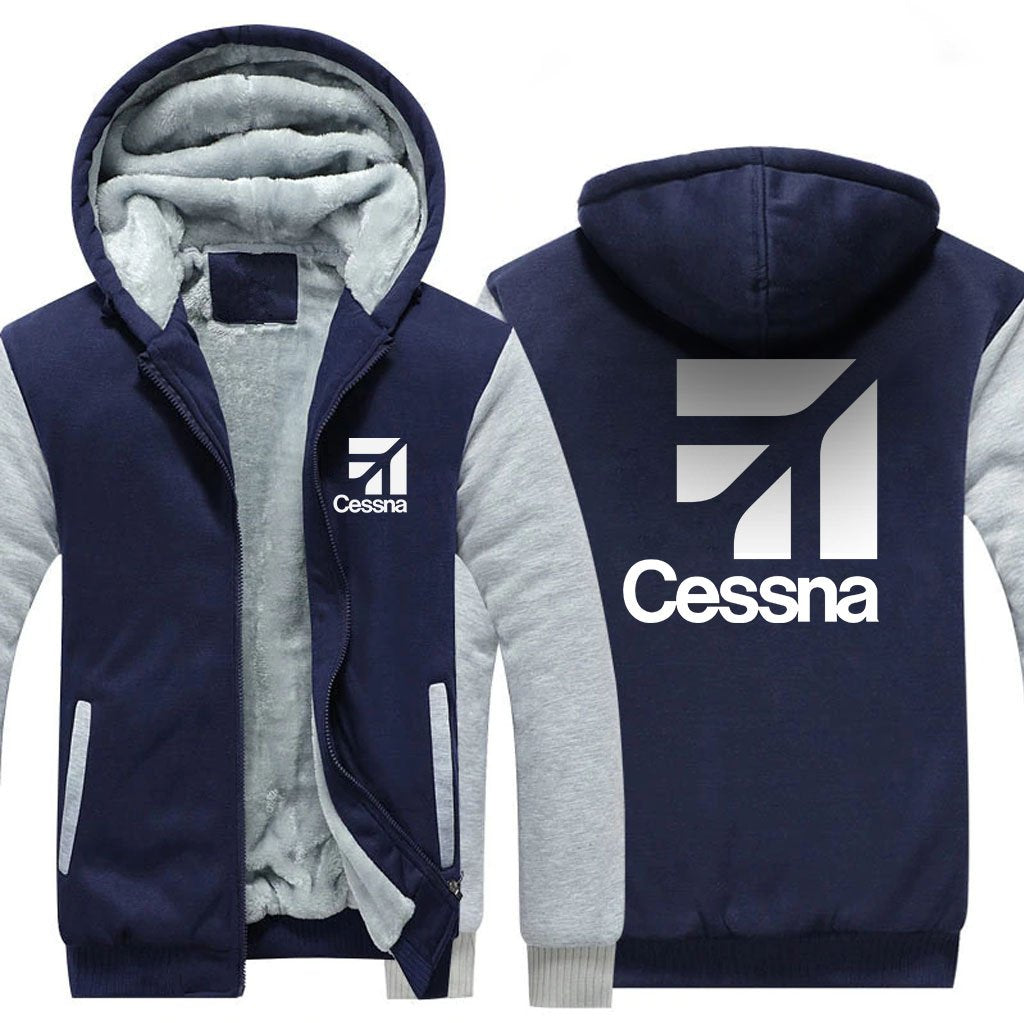 CESSNA LOGO DESIGNED ZIPPER SWEATER THE AV8R