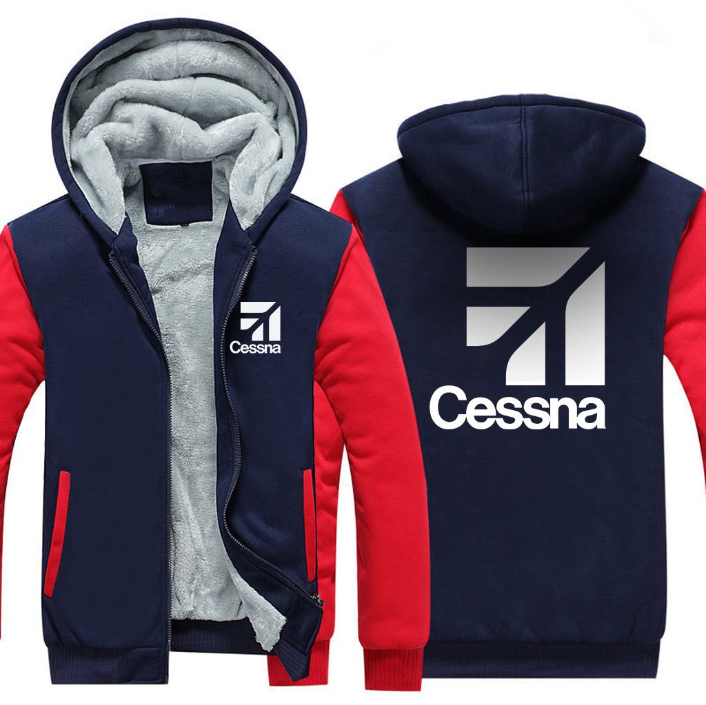 CESSNA LOGO DESIGNED ZIPPER SWEATER THE AV8R