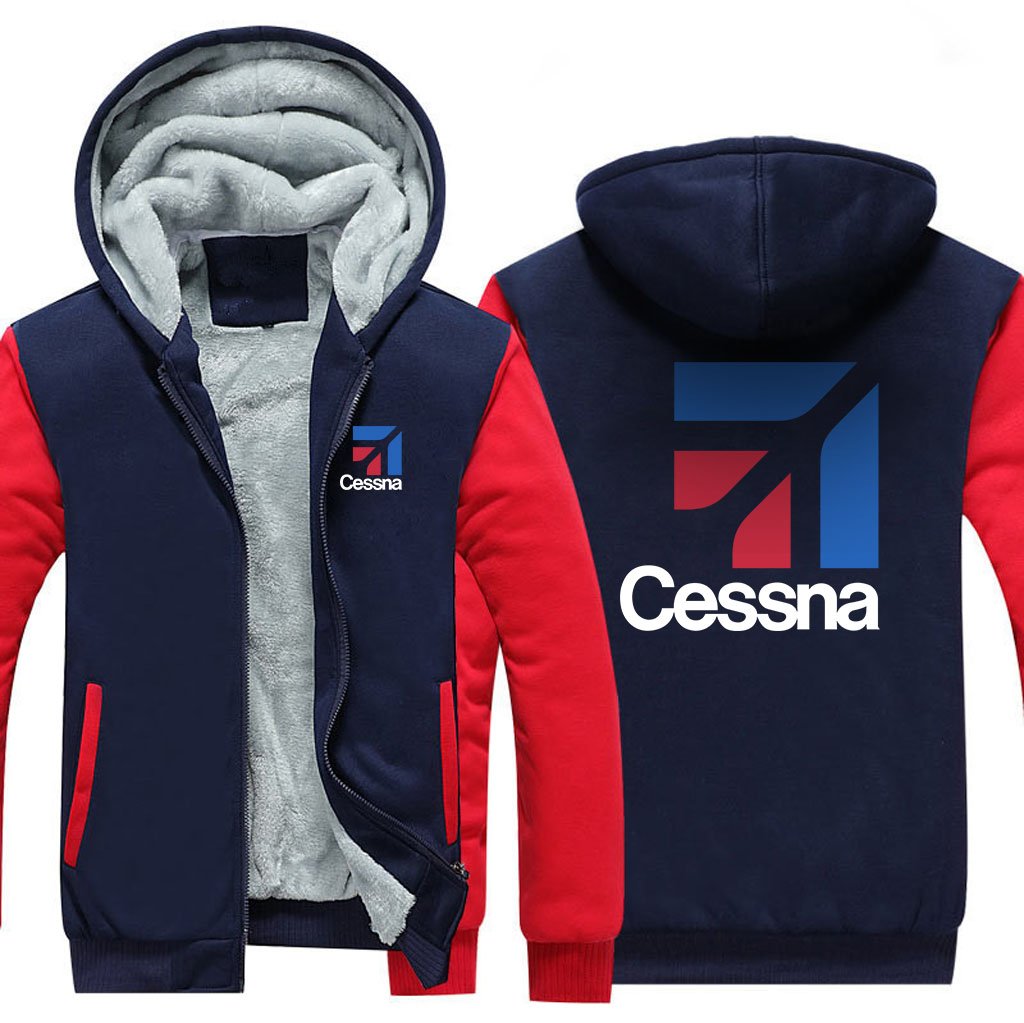 CESSNA LOGO DESIGNED ZIPPER SWEATER THE AV8R