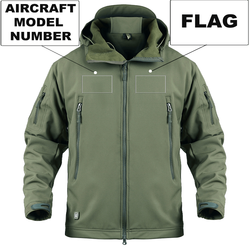 CUSTOM AIRCRAFT MODEL NUMBER & FLAG MILITARY FLEECE THE AV8R