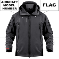 Thumbnail for CUSTOM AIRCRAFT MODEL NUMBER & FLAG MILITARY FLEECE THE AV8R